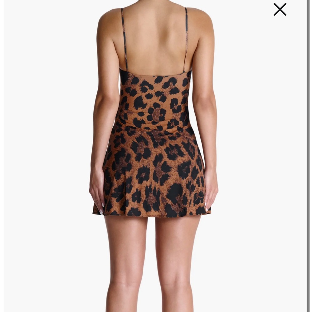 Naked Wardrobe Leopard Print Mini Dress Sz medium - Picture 5 of 6